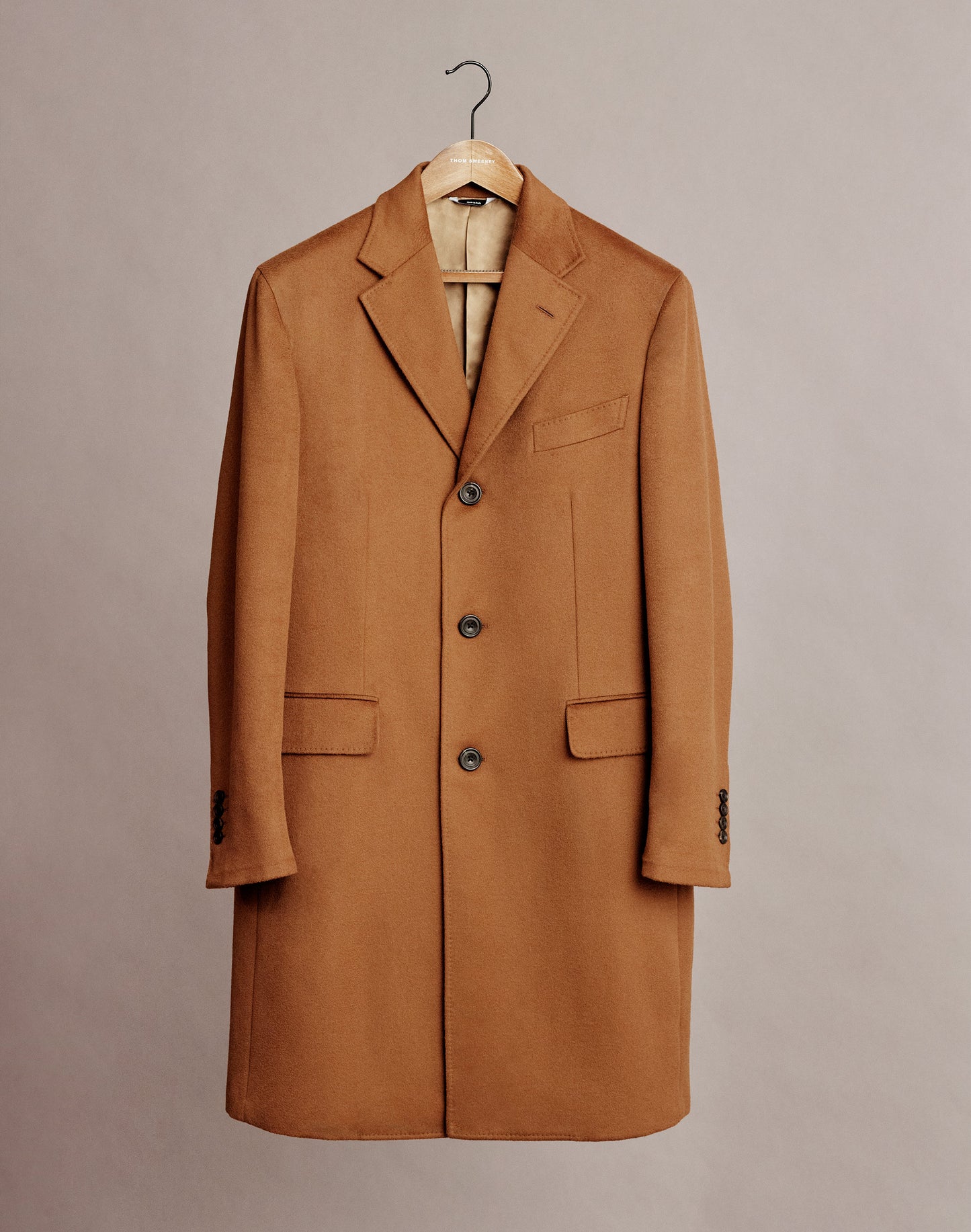 Wool Cashmere Single Breast Overcoat Product Image
