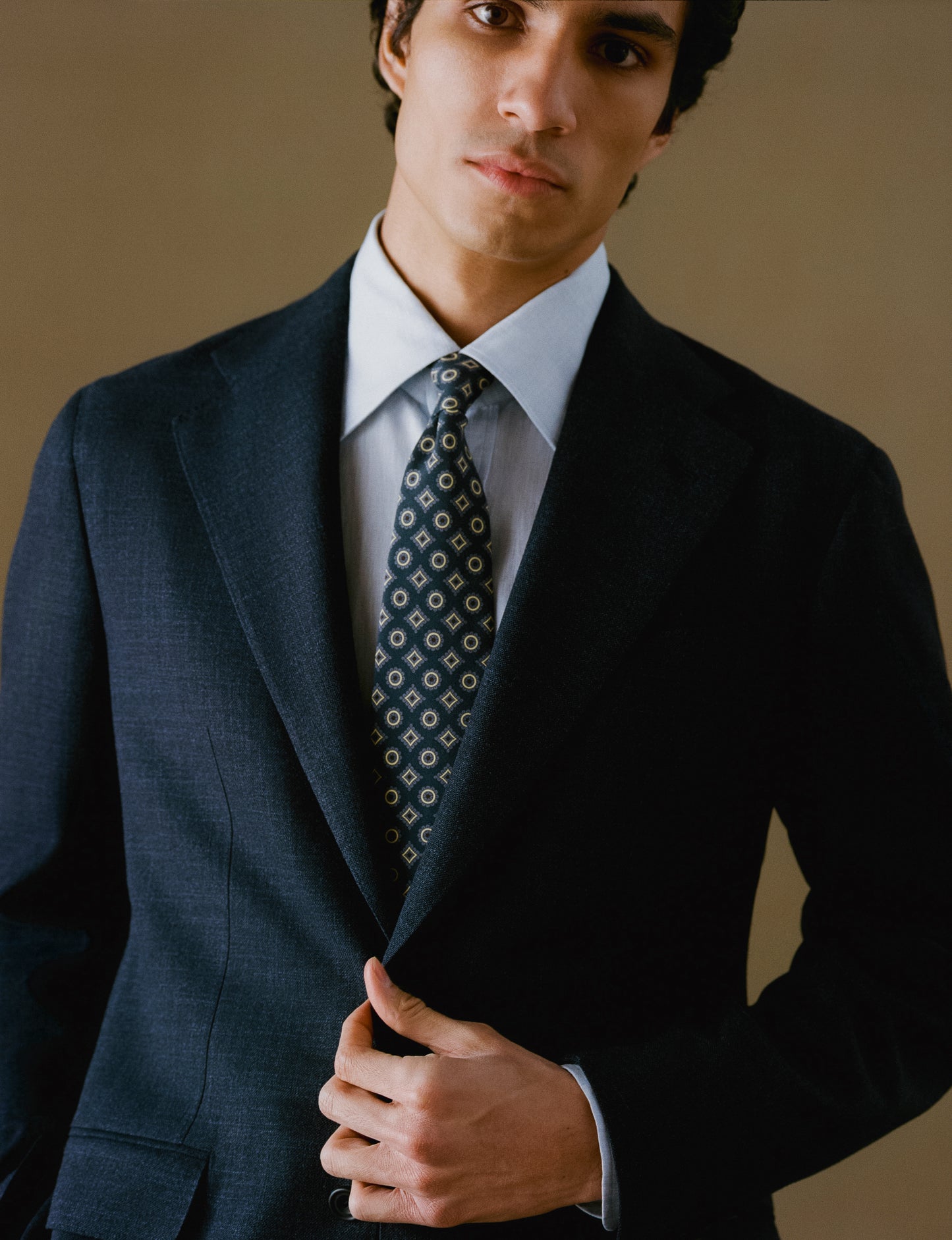 Summertime Wool Silk Single Breasted Suit