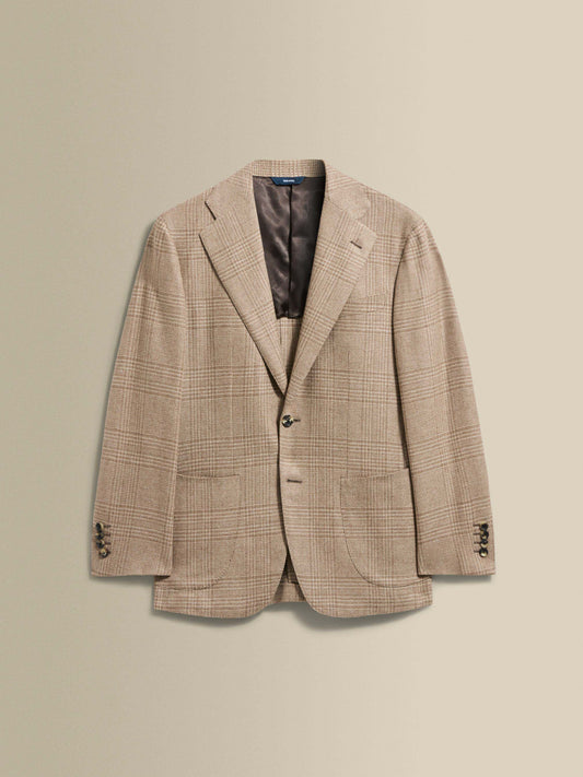 Cashmere Unstructured Single Breasted Jacket Oat Product Image