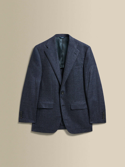 Cashmere Single Breasted Jacket Navy Product Image
