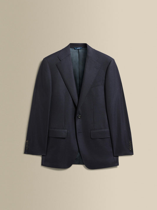 Cashmere Single Breasted Jacket Navy Product Image