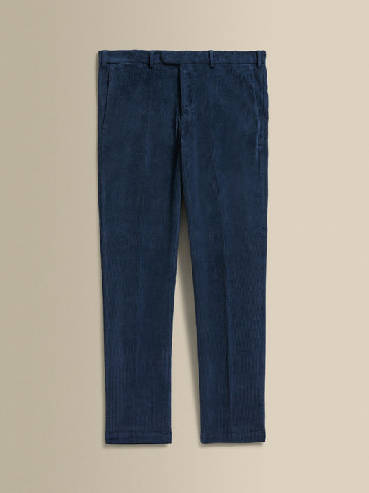 Corduroy Flat Front Chinos Navy Product Image