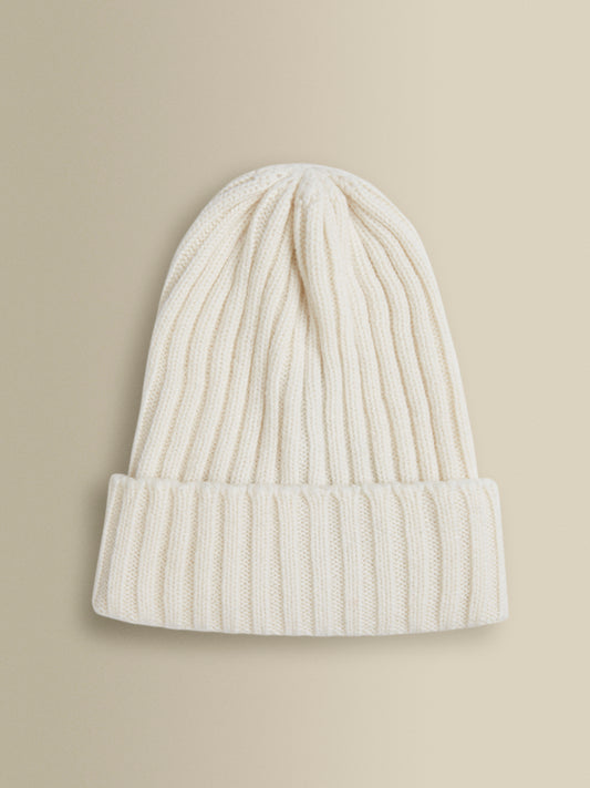Cashmere Beanie Hat Cream Main