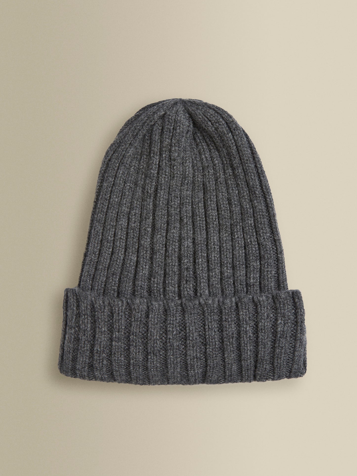 Cashmere Beanie Hat Charcoal Main