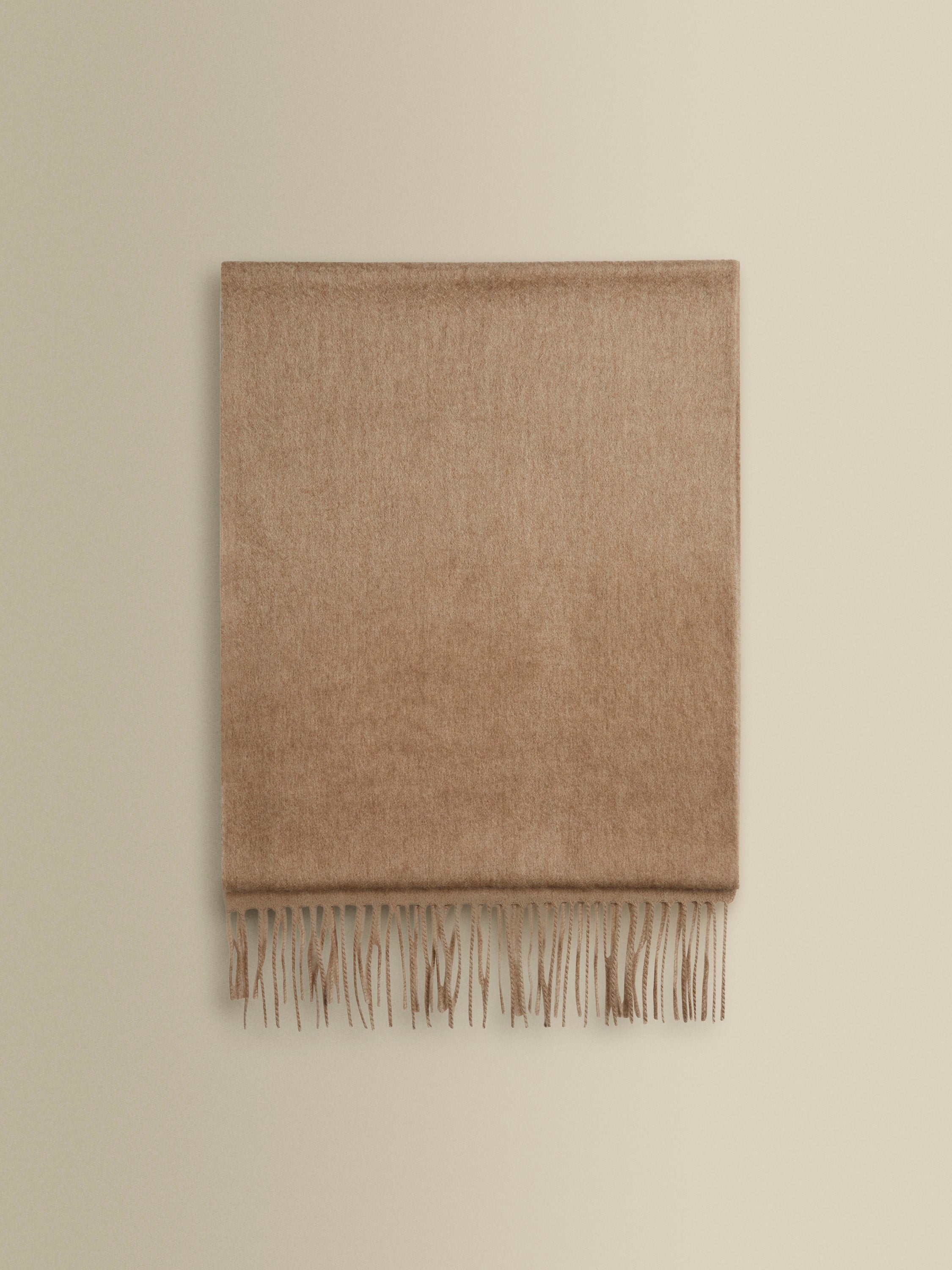 Cashmere Scarf Dark Natural Main