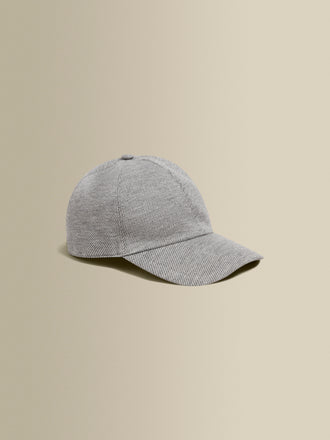 Wool Cotton Baseball Cap Grey Product Image