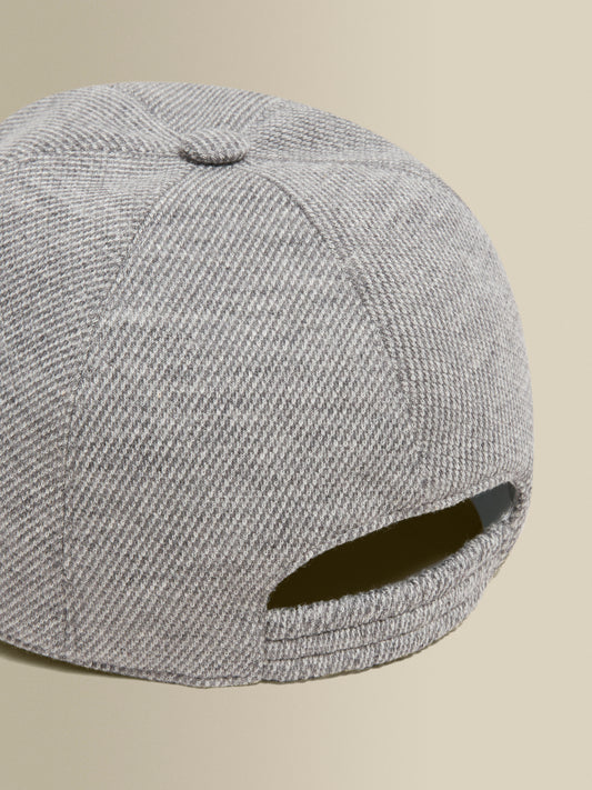 Wool Cotton Baseball Cap Grey Detail Product Image