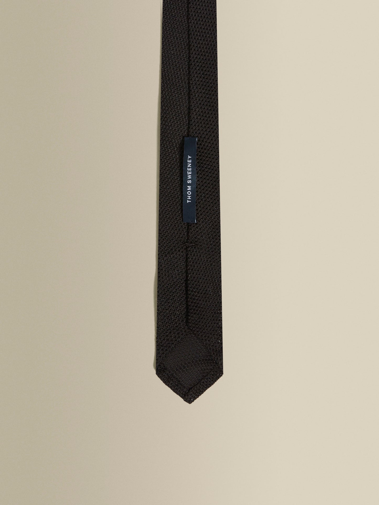Silk Grenadine Tie Black Detail Product Image