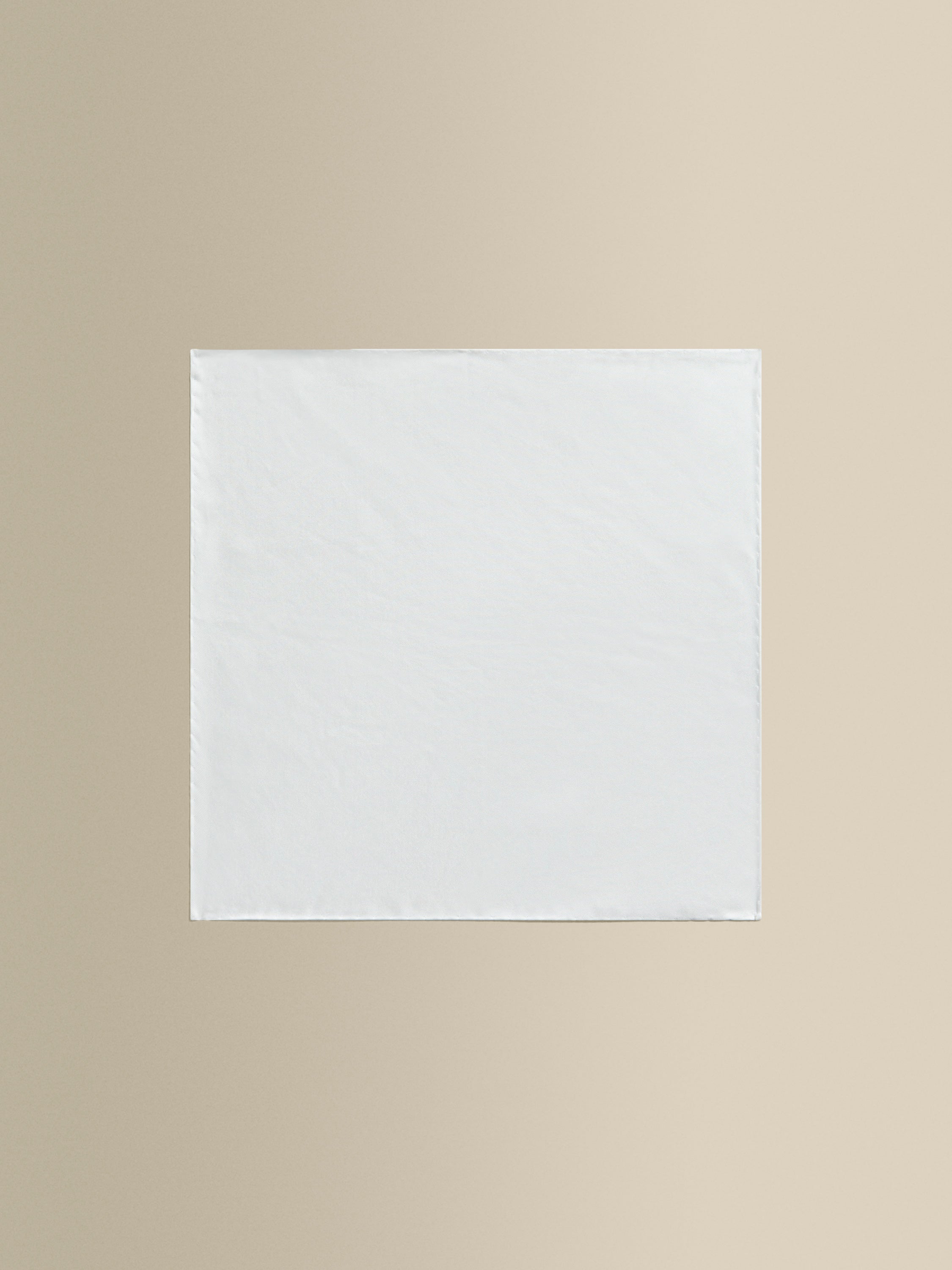 Silk Pocket Square White Product