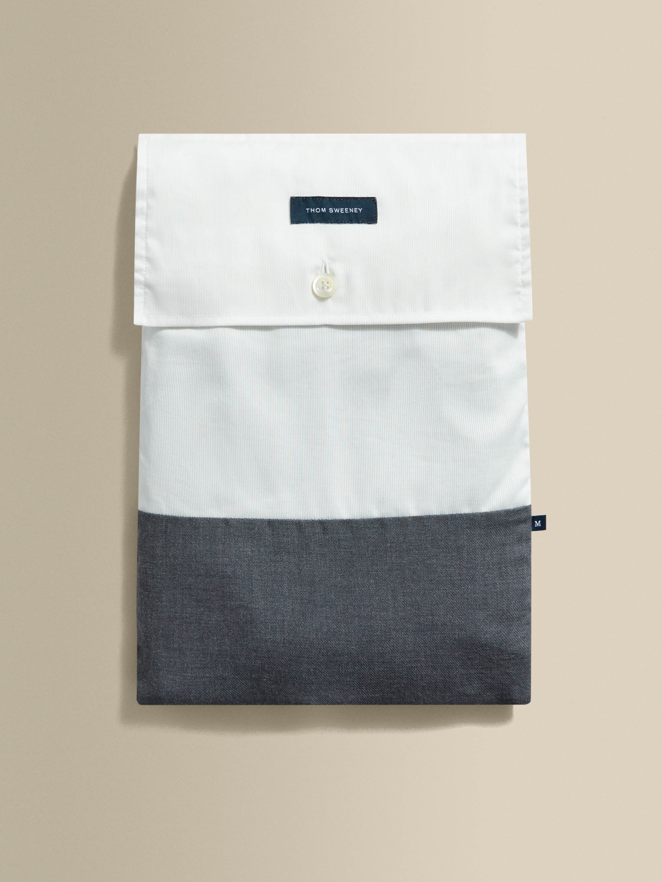 Brushed Cotton Pyjamas Charcoal Folded Product Image