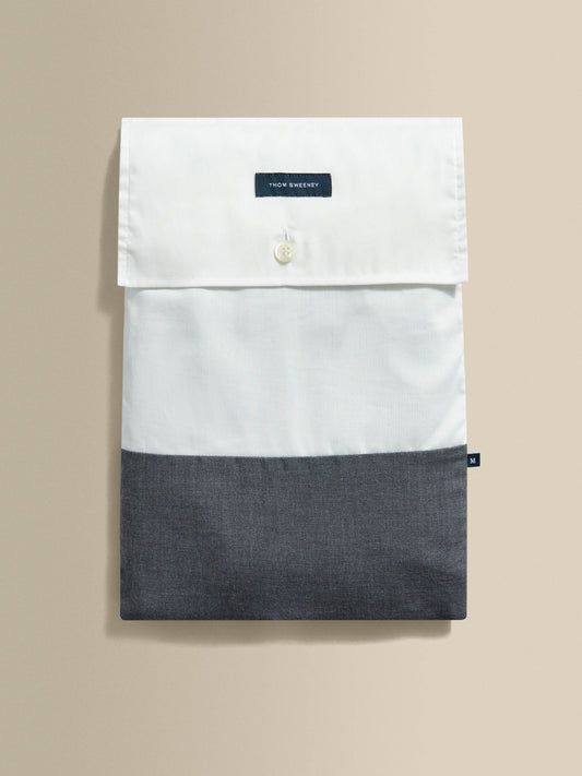 Brushed Cotton Pyjamas Charcoal Folded Product Image