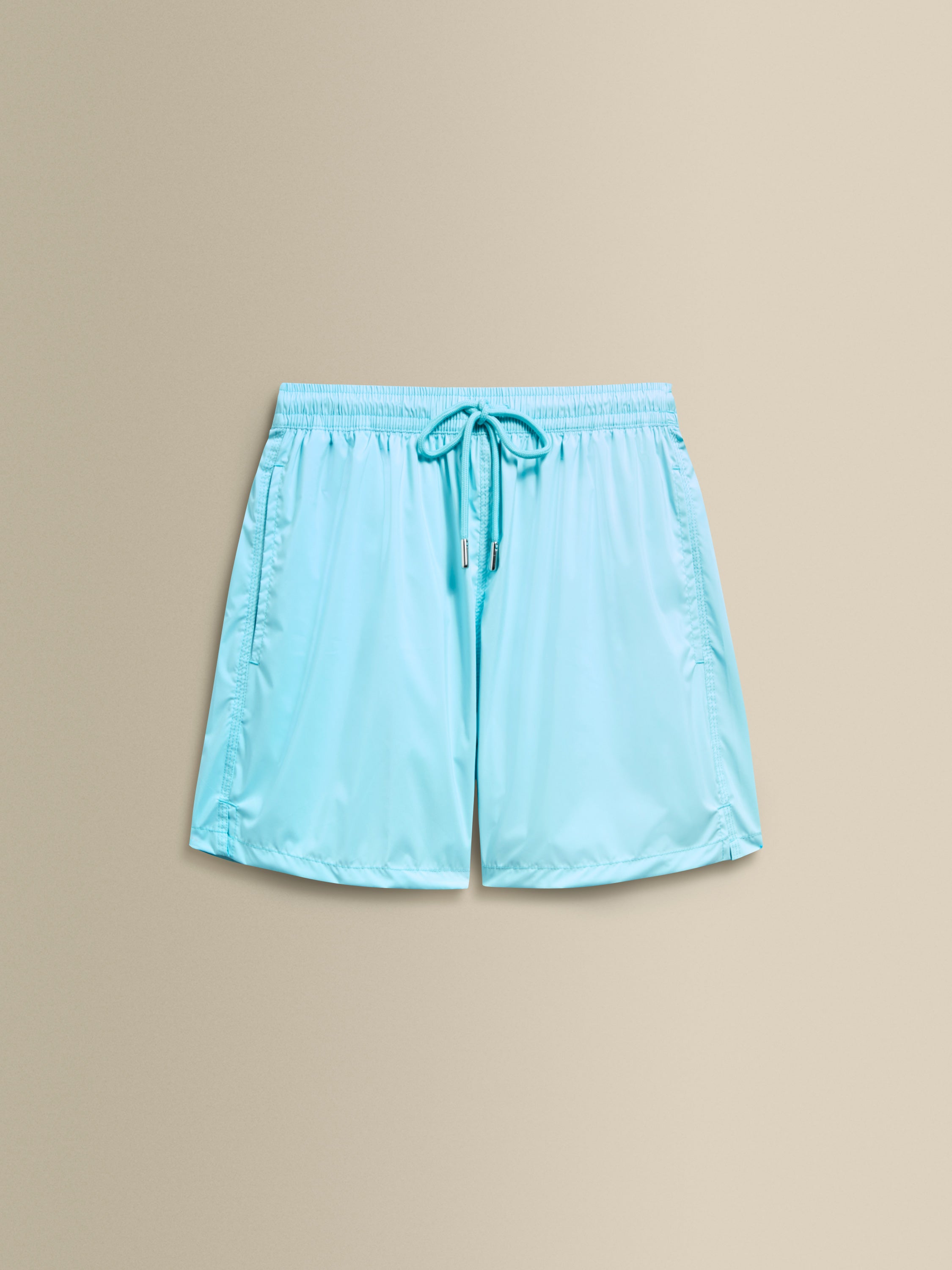 Nylon Mid Length Swim Shorts Blue Product Image