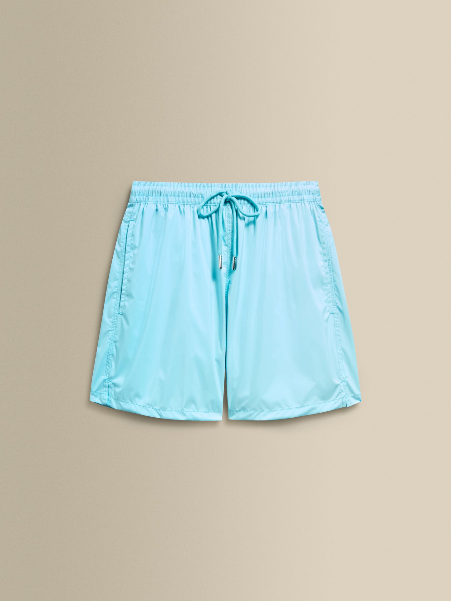 Nylon Mid Length Swim Shorts Blue Product Image