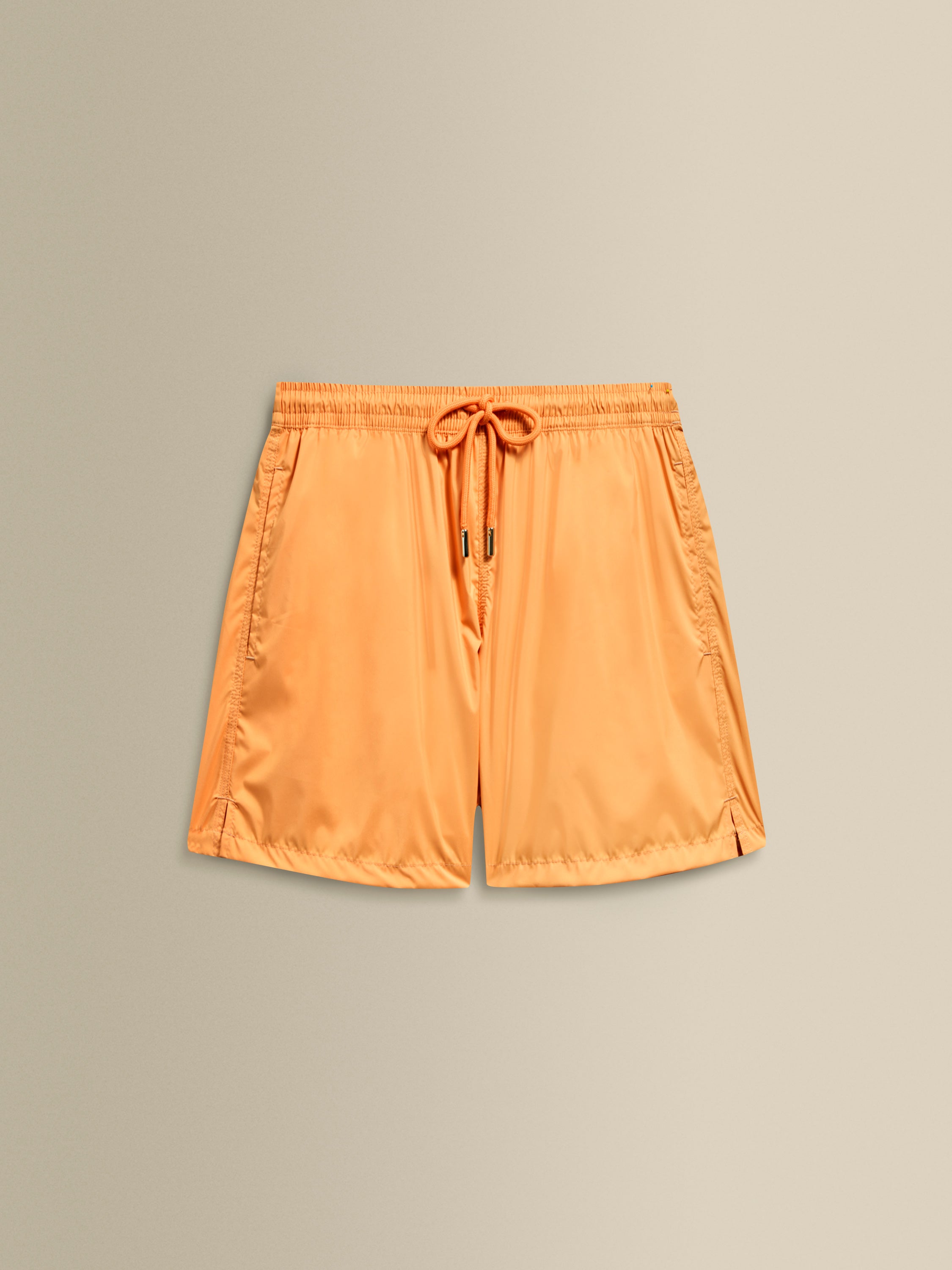 Nylon Mid Length Swim Shorts Orange Product Image