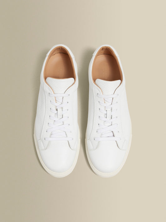Leather Sneakers White Product Top