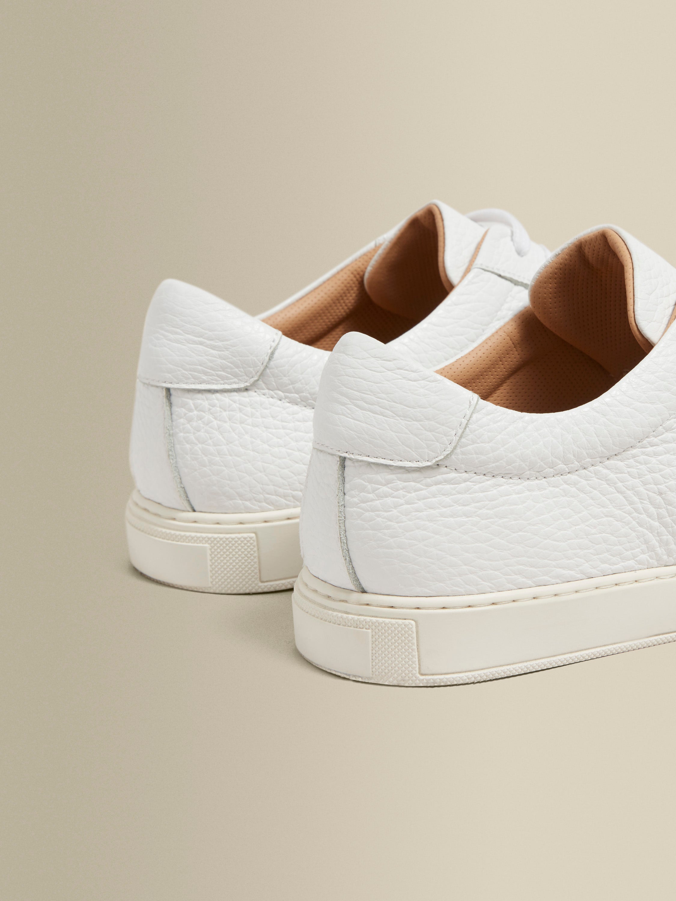 Leather Sneakers White Product Back