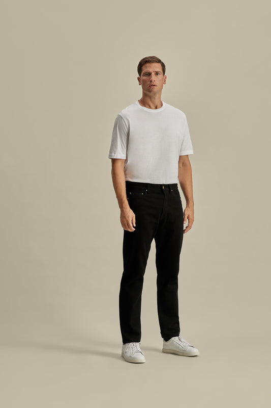 Denim Easy Fit Jeans Black Model Image