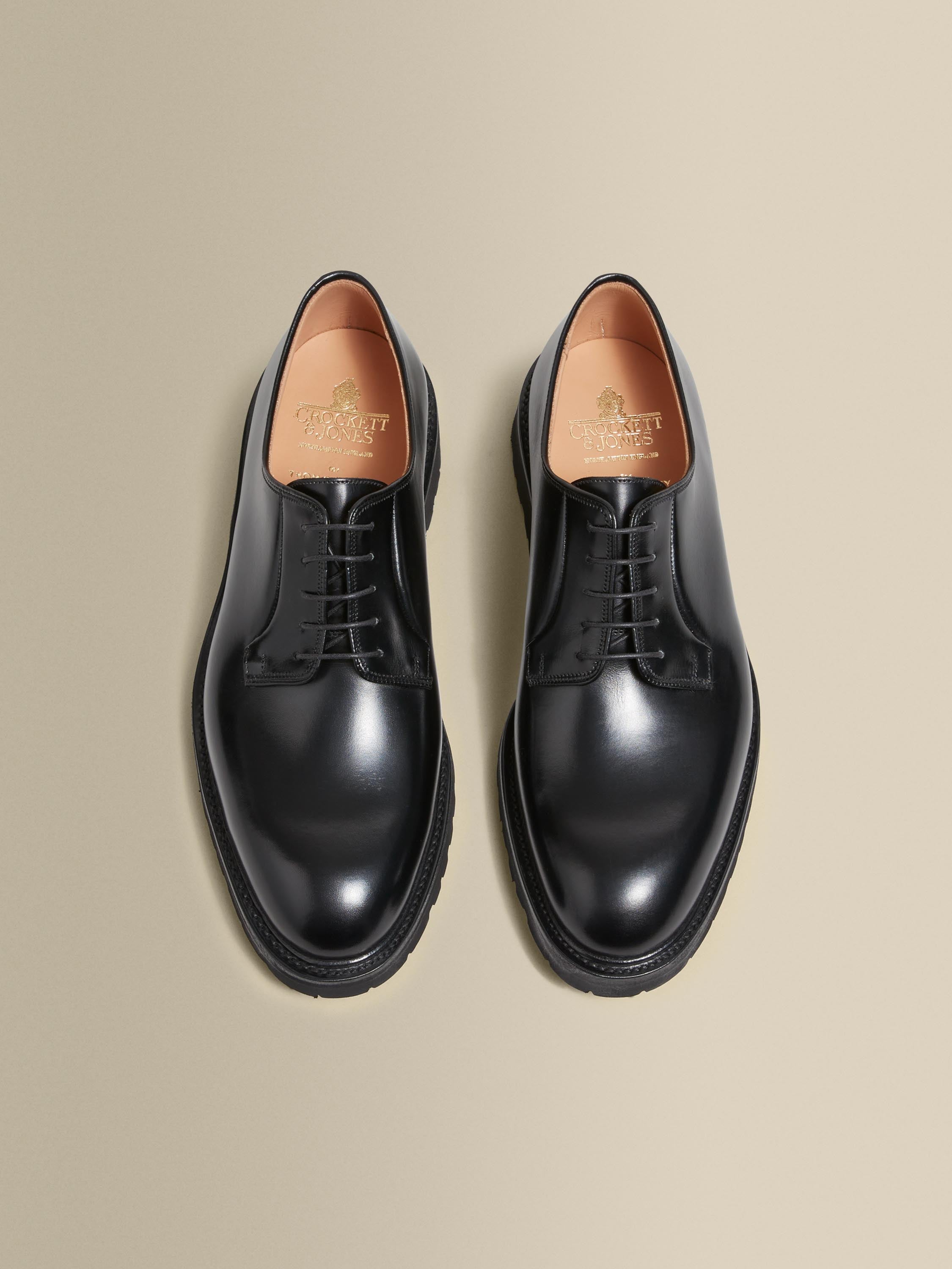 Calf Leather Derby Shoes Black Product Image Sole