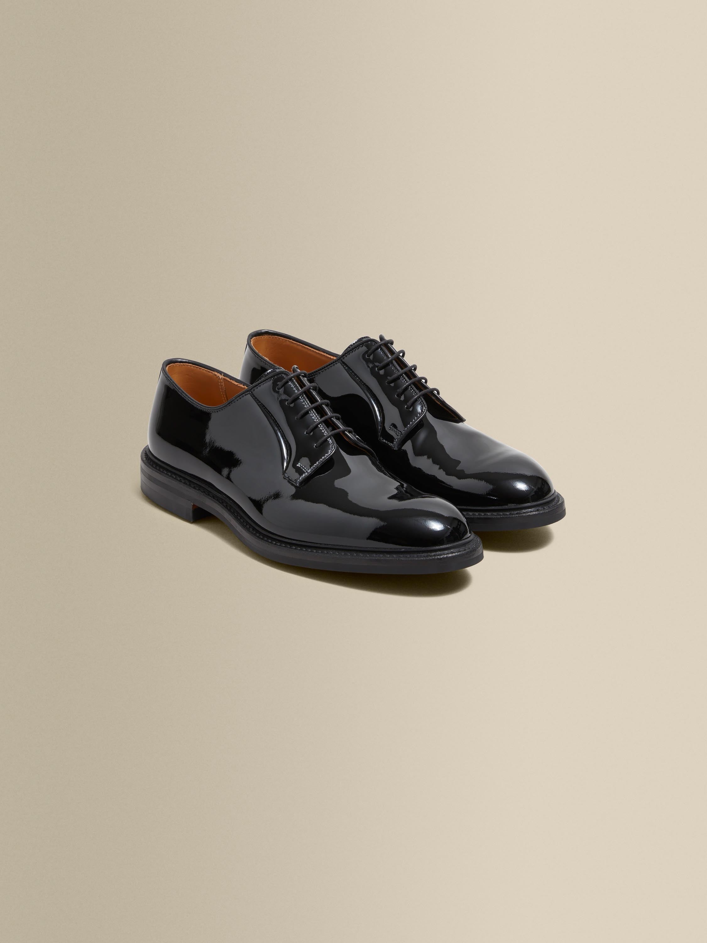 Patent Derby Dress Shoes Black Product Image