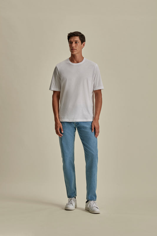 Cotton Classic T-Shirt White Model Image