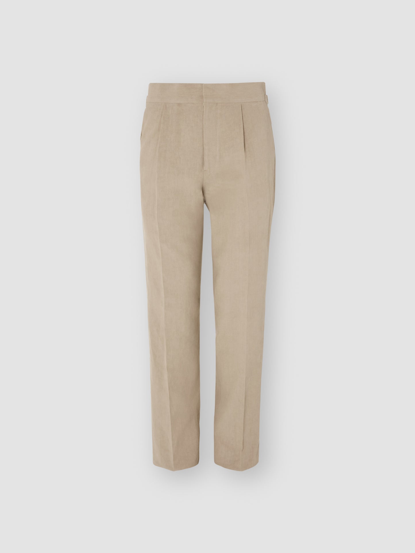 Linen Wide Leg Easy Trousers Sand Product Image