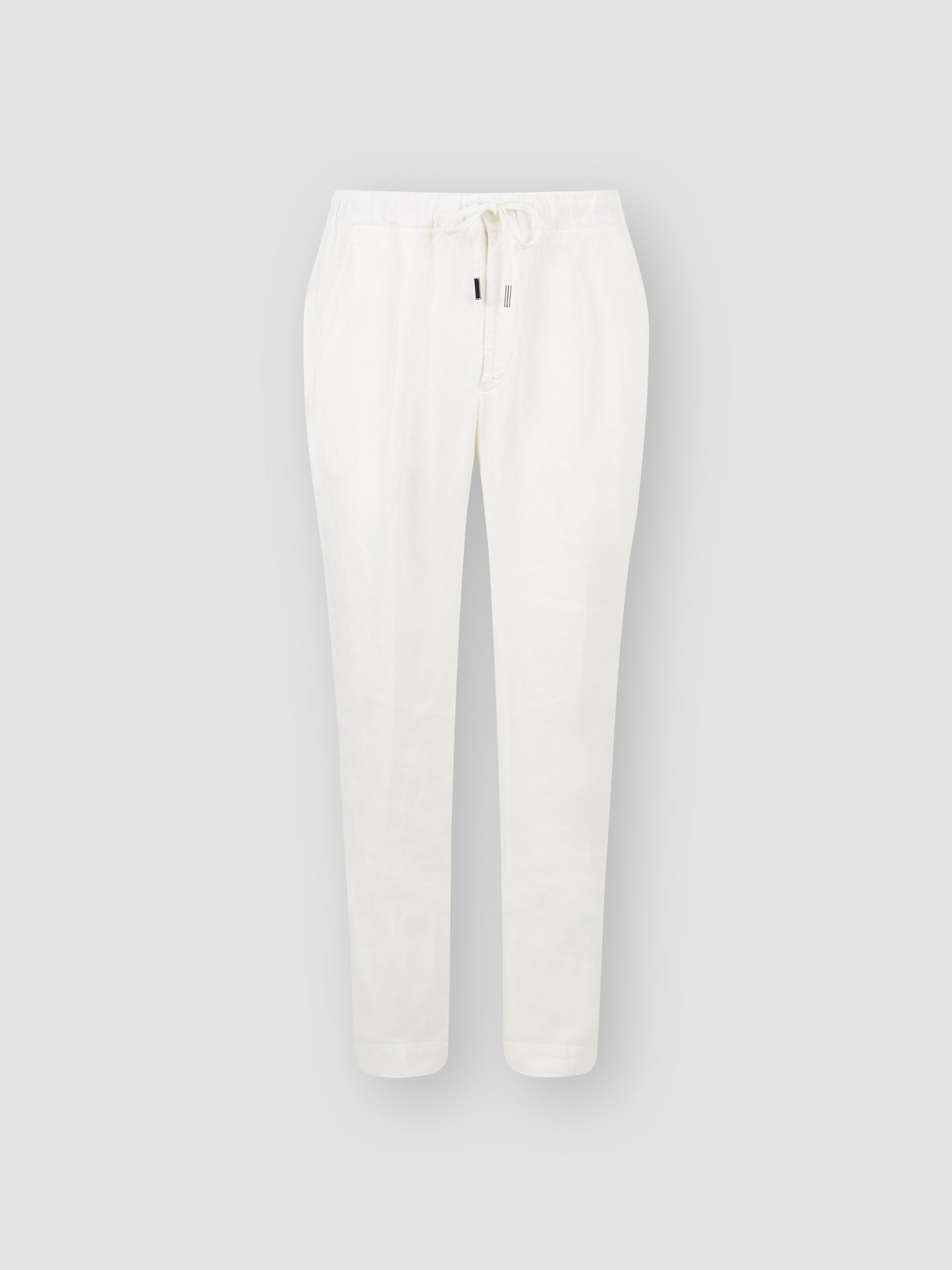 Linen Drawstring Trousers White Product