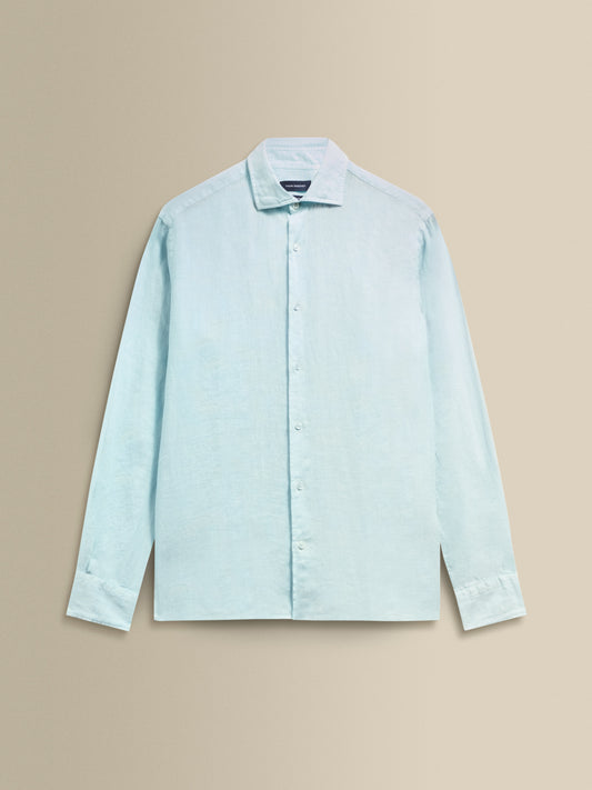 Linen Cutaway Collar Shirt