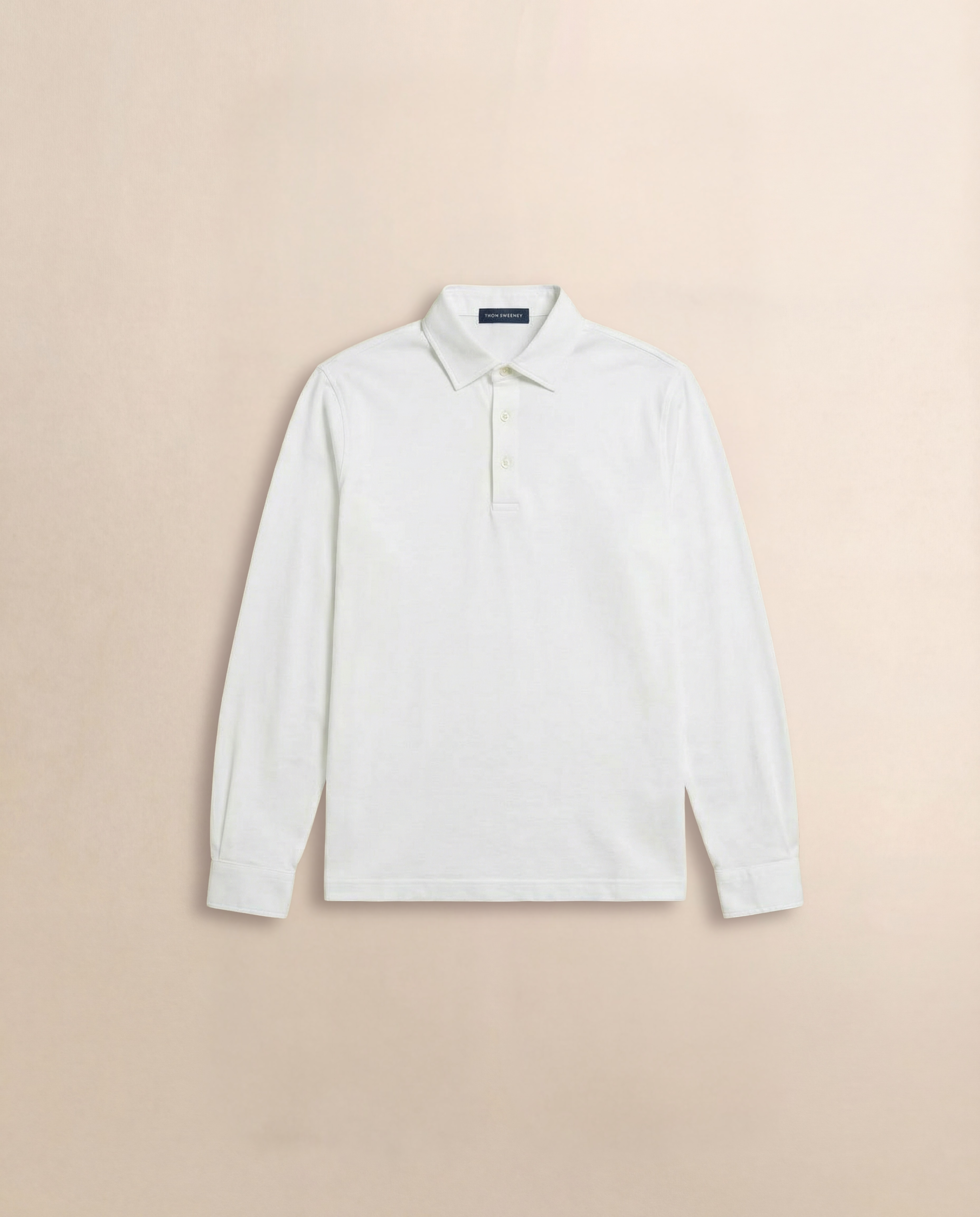 Cotton Long Sleeve Polo Shirt