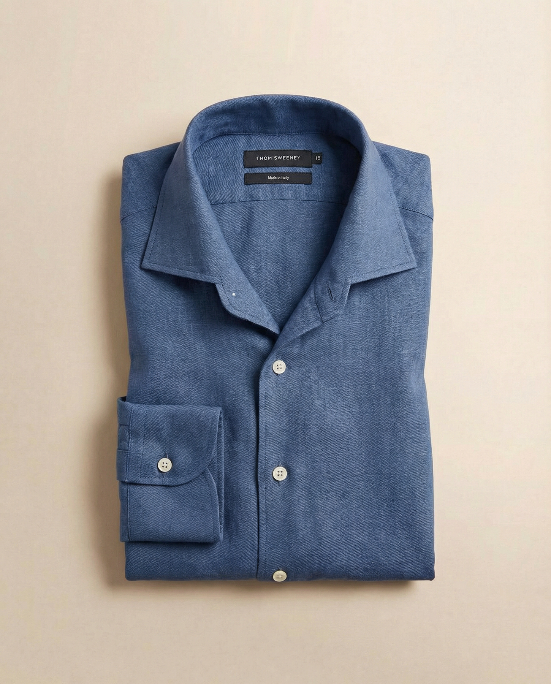 One-Piece Collar Linen Shirt