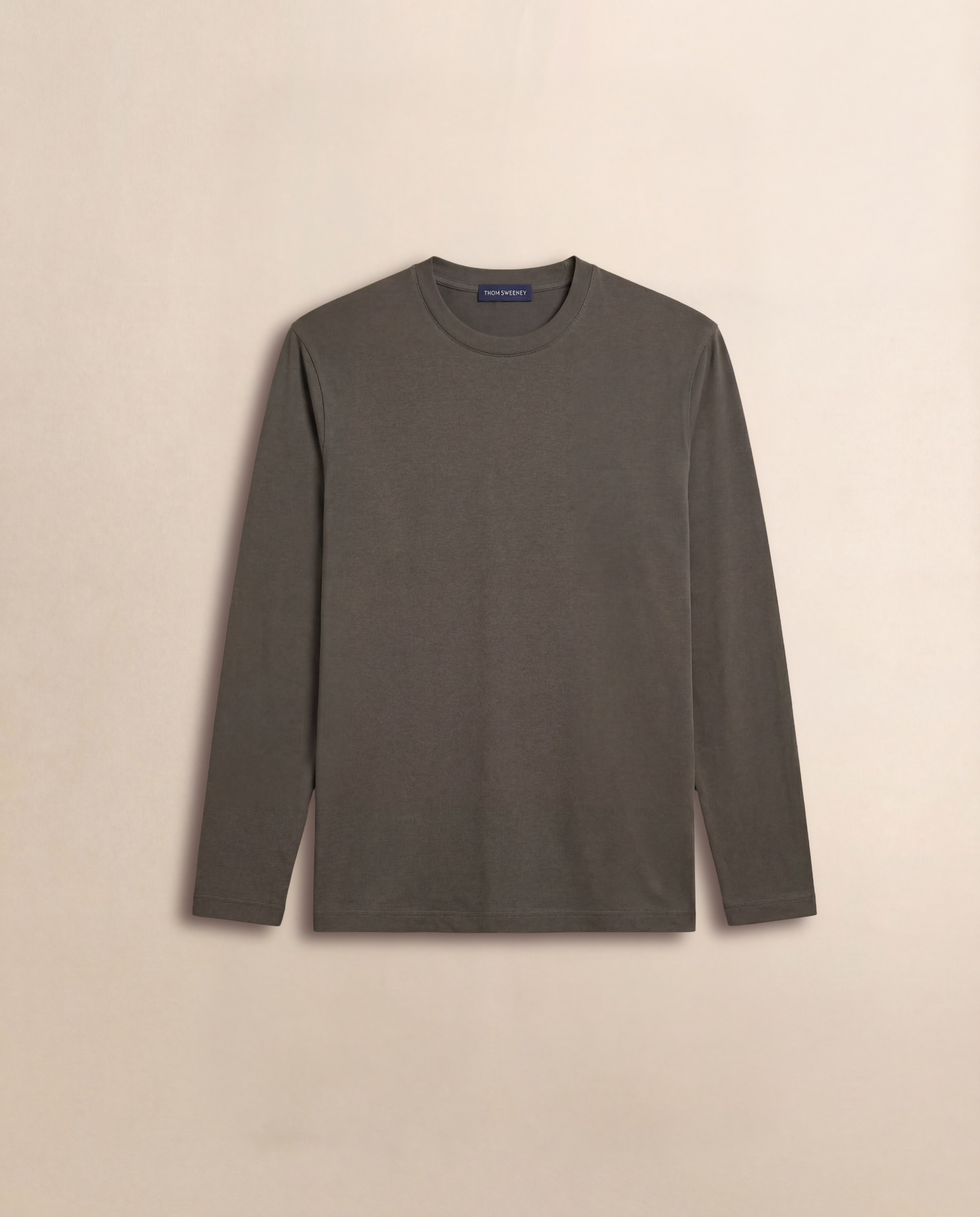 Crepe Cotton Long Sleeve T-Shirt
