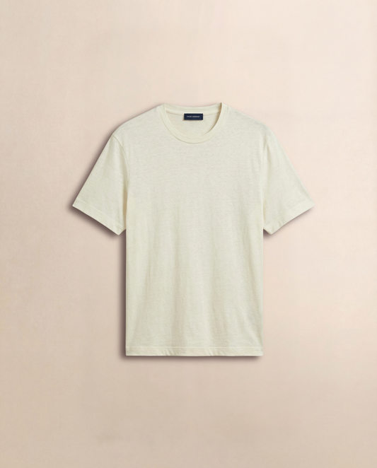 Linen Crew Neck T-Shirt