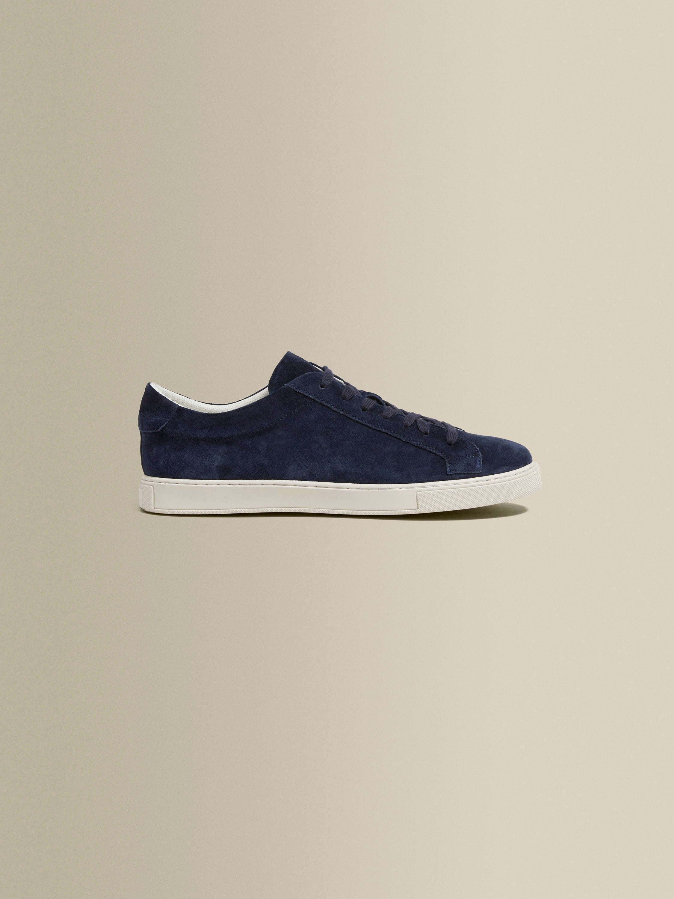 Suede Sneakers Navy Product Side