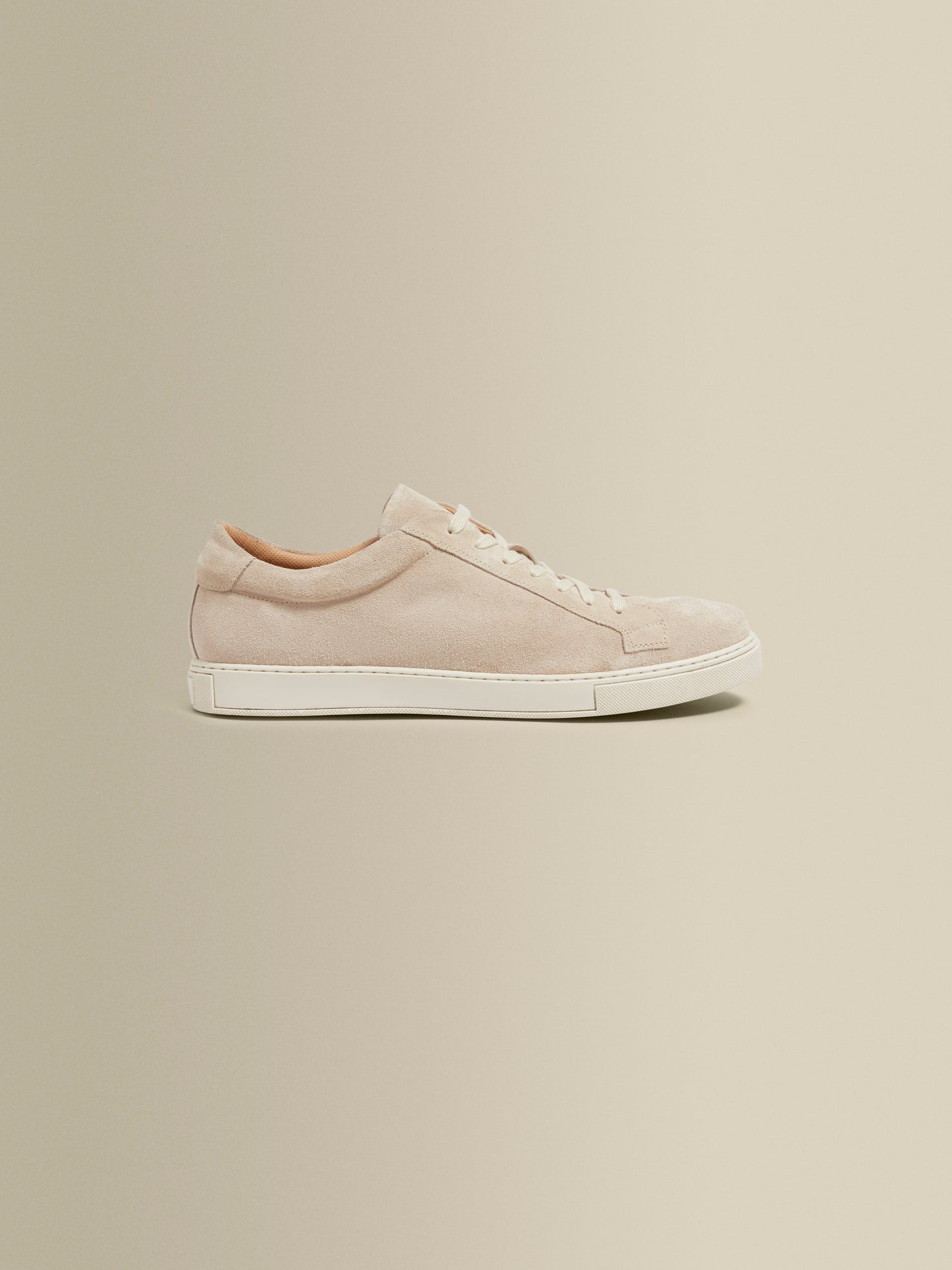 Suede Sneakers Oat Side Product Image