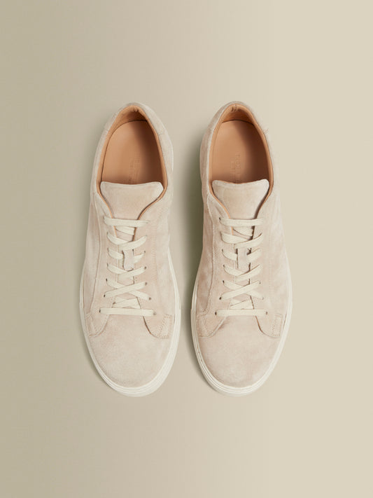 Suede Sneakers Oat Product Top