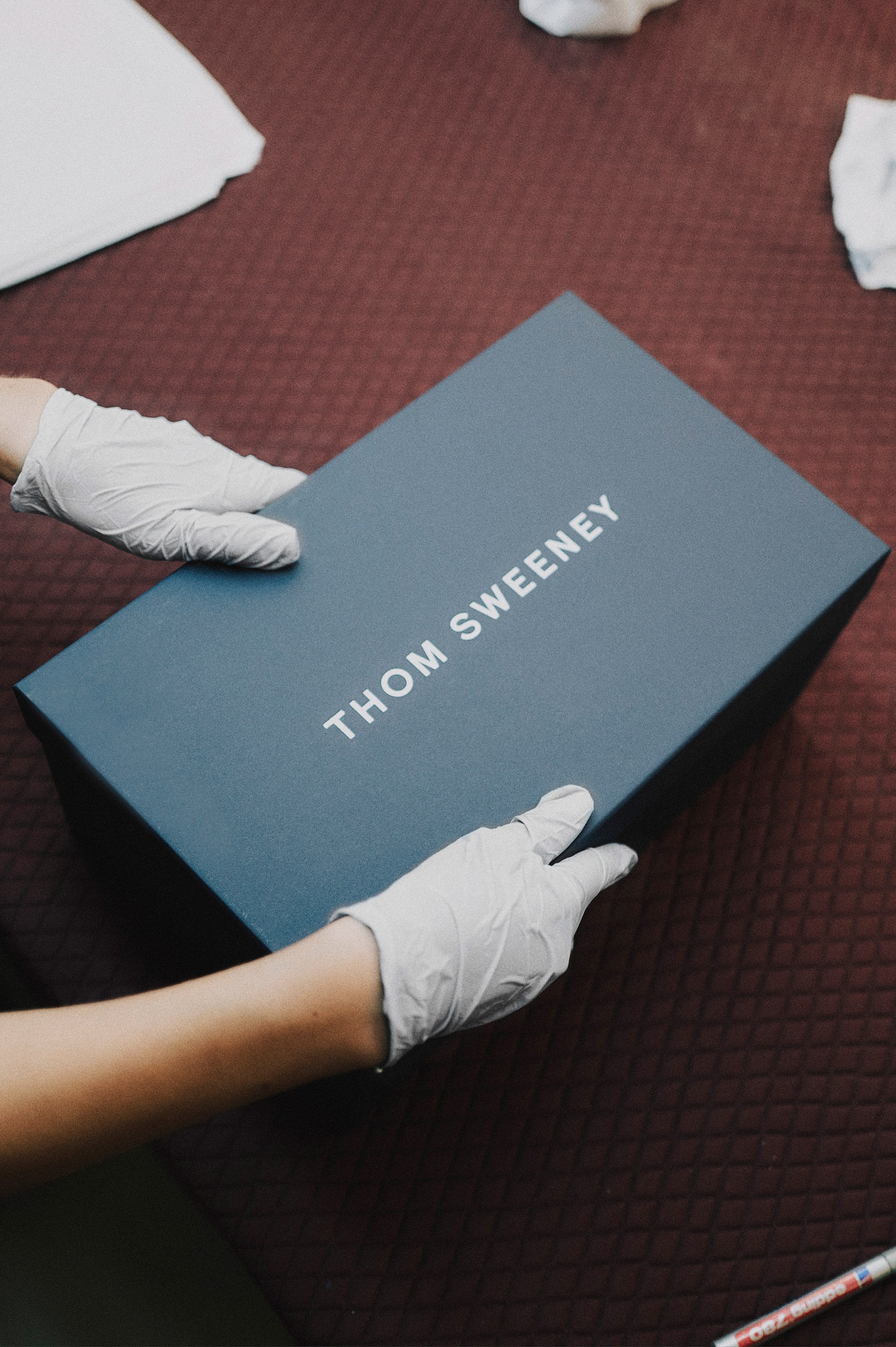 Thom Sweeney Shoe Box With Shoes Inside