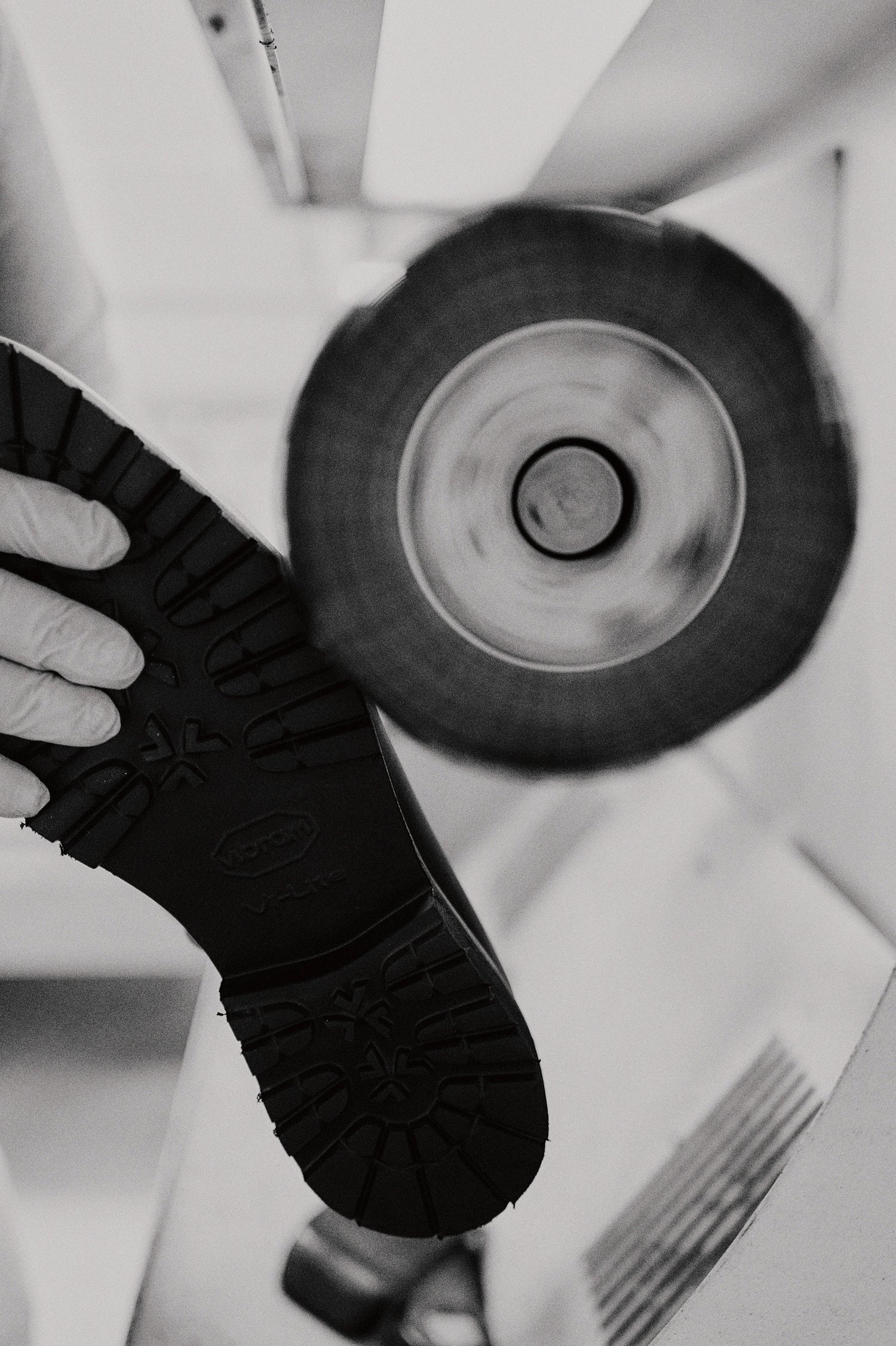 Calf Leather Penny Loafer Being Polished
