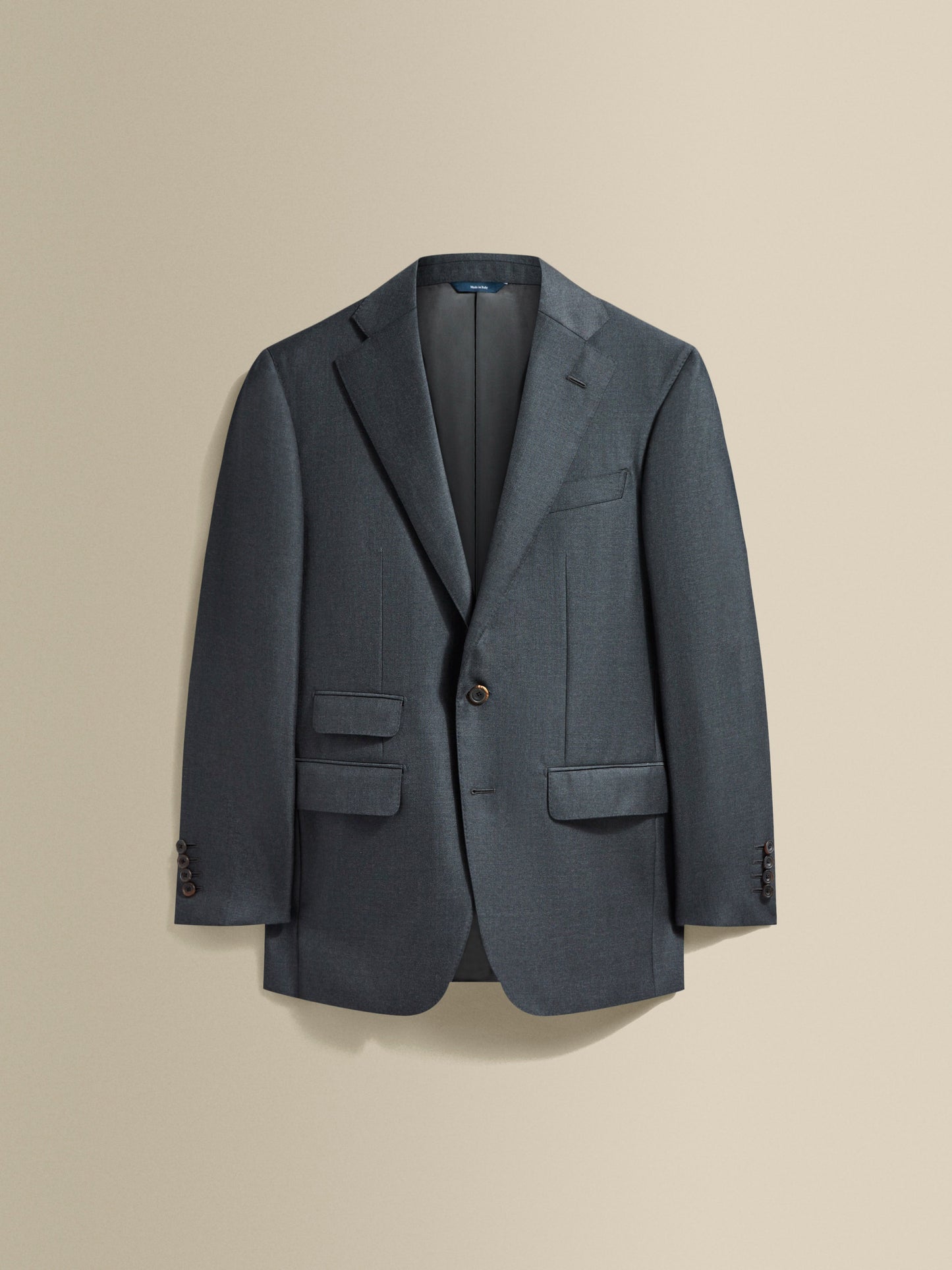 Single Breasted Wool Weighhouse Suit Grey Jacket Product Image