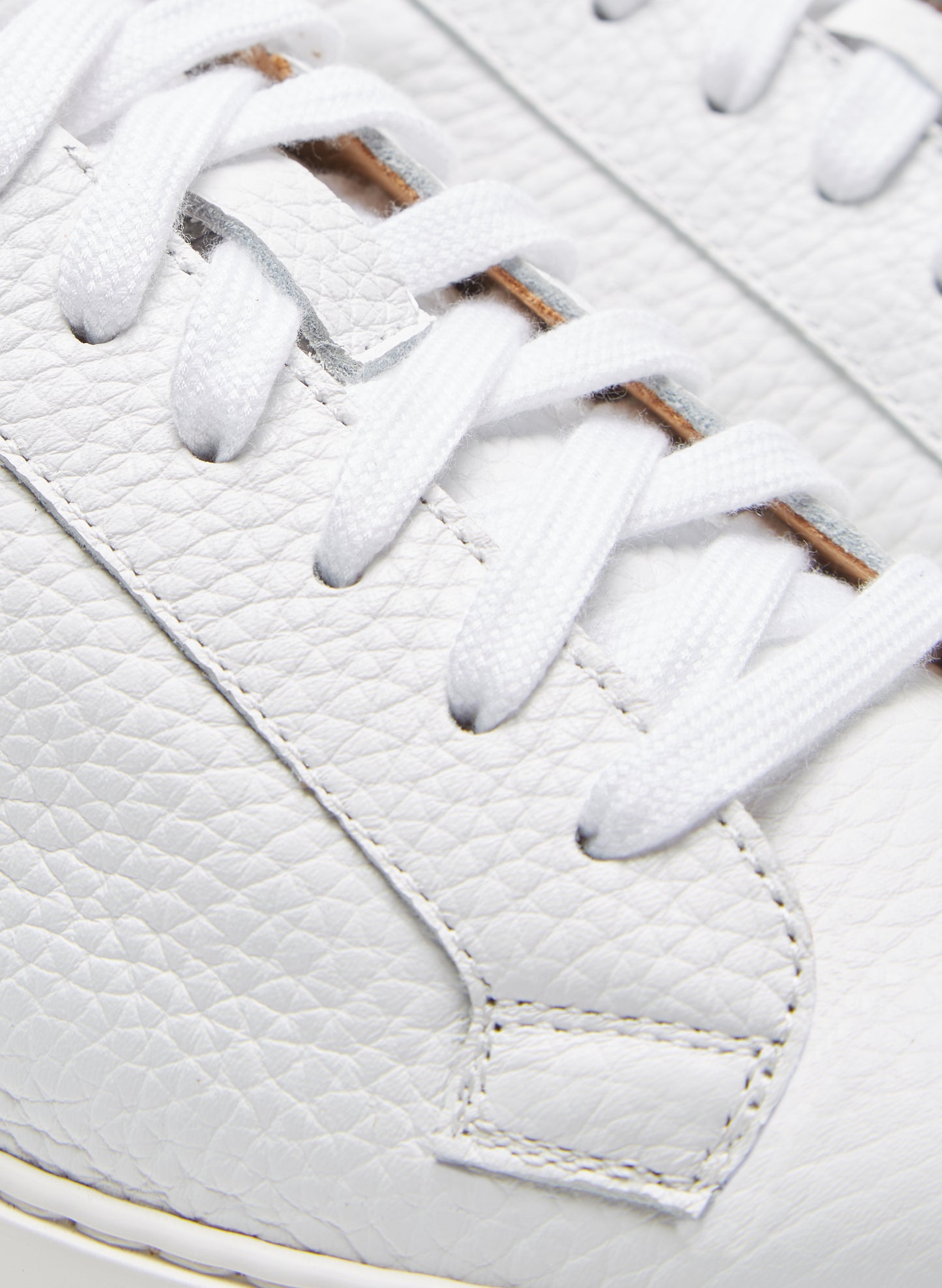 Leather Sneakers White Product Lace  Details
