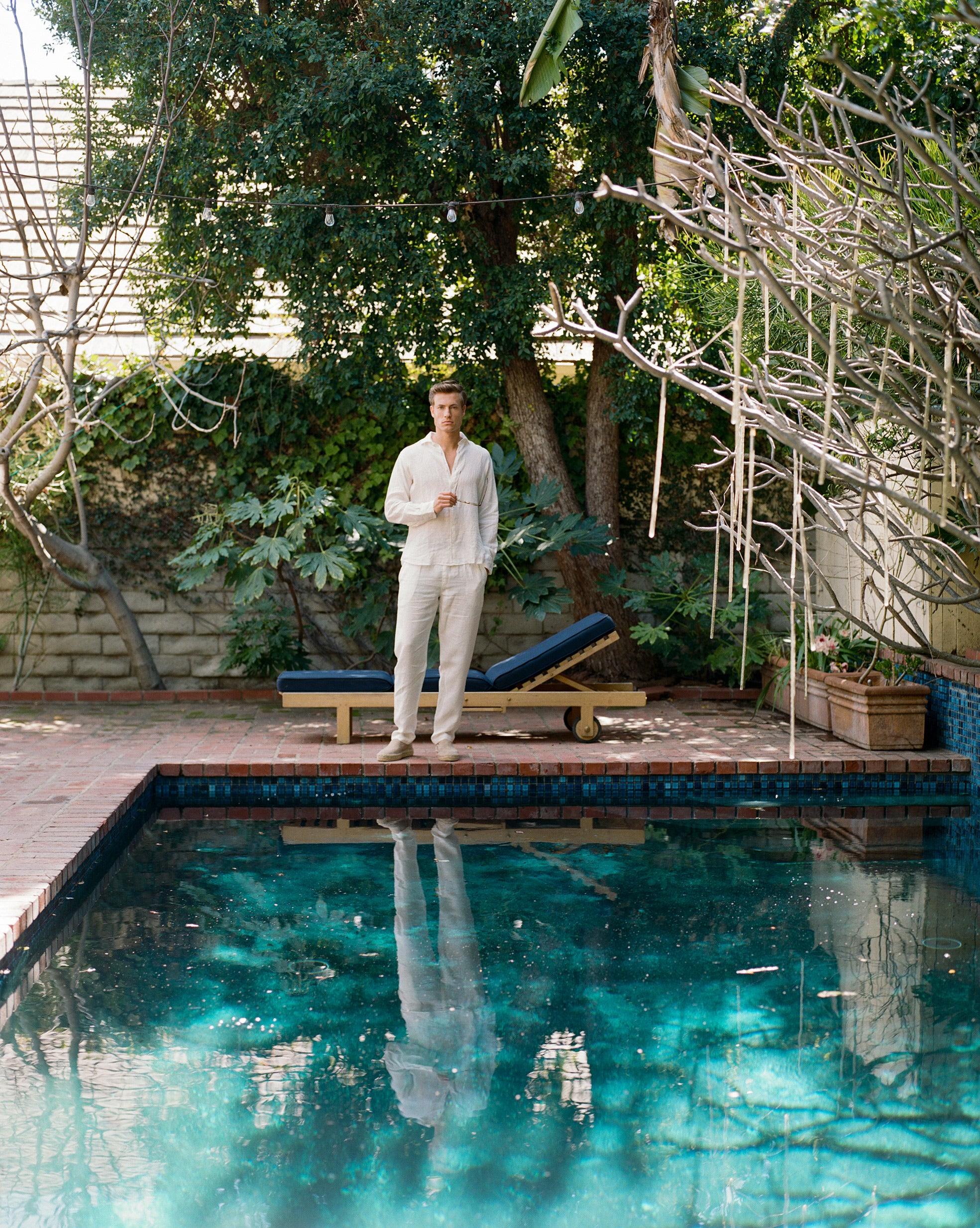 Linen Drawstring Trousers