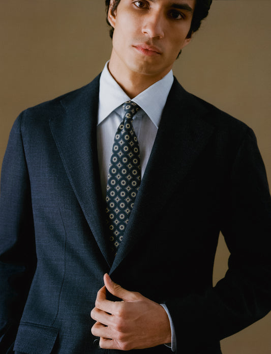 Summertime Wool Silk Single Breasted Suit