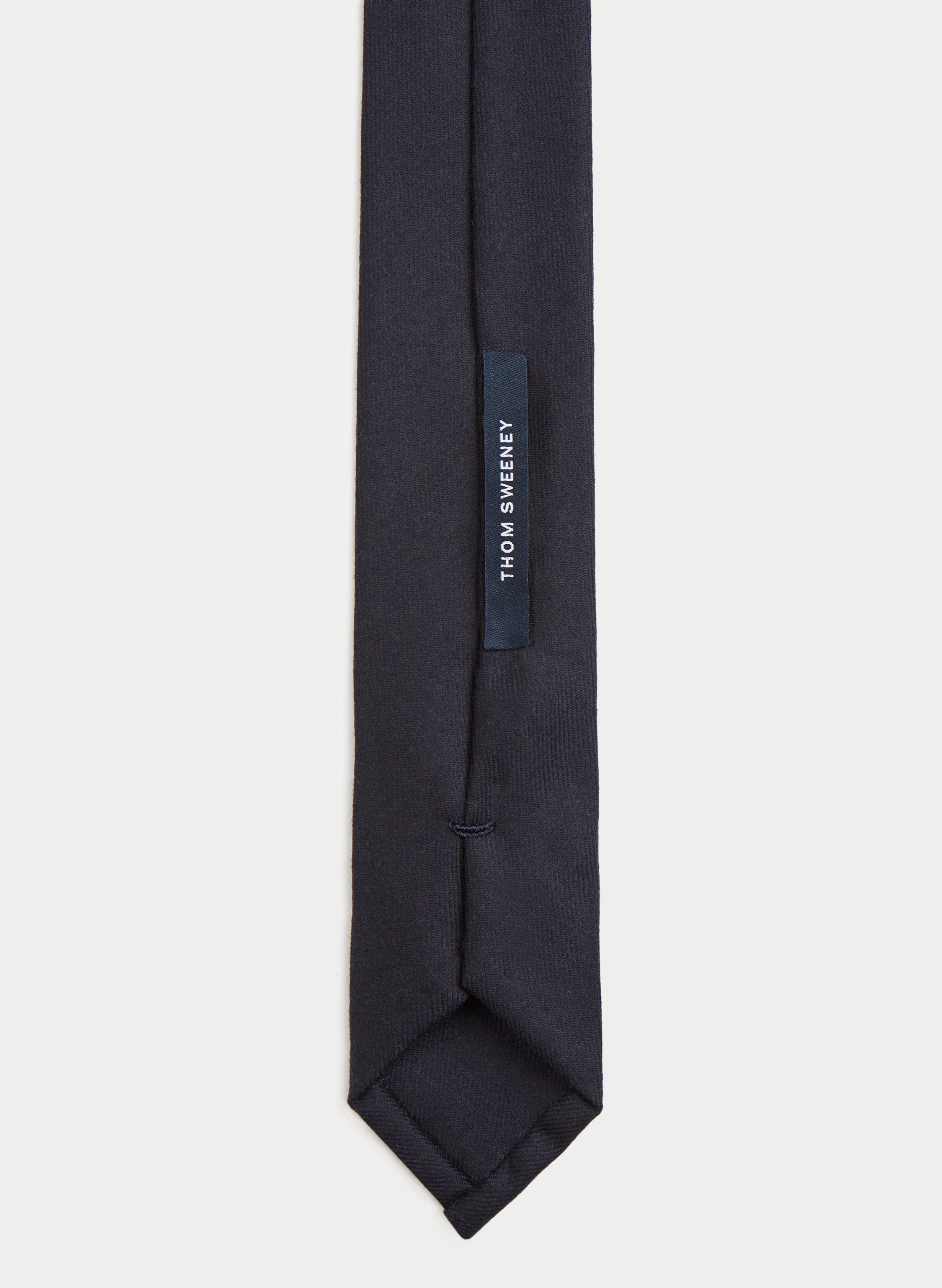 Wool Tie Darkest Navy Product Image Reverse