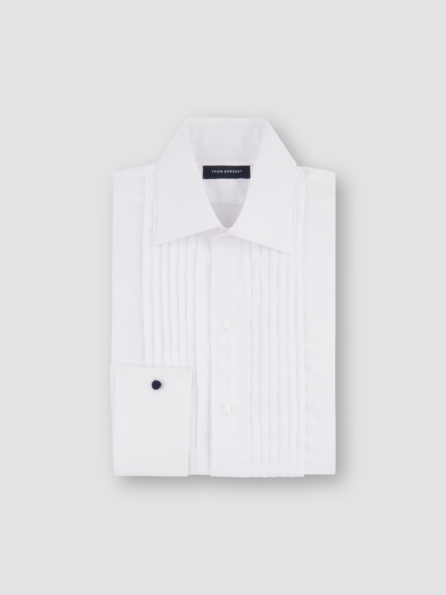 Duke of York Formal Shirt, White, Product folded