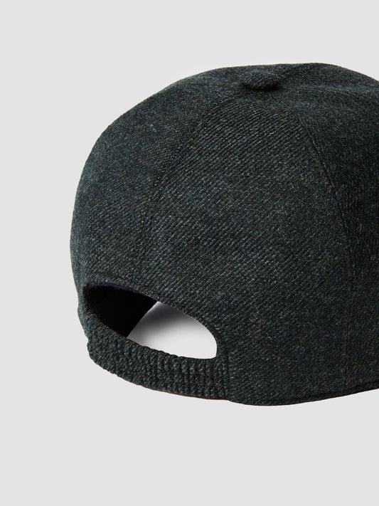 Wool Cashmere Blend Cap Green Product Image