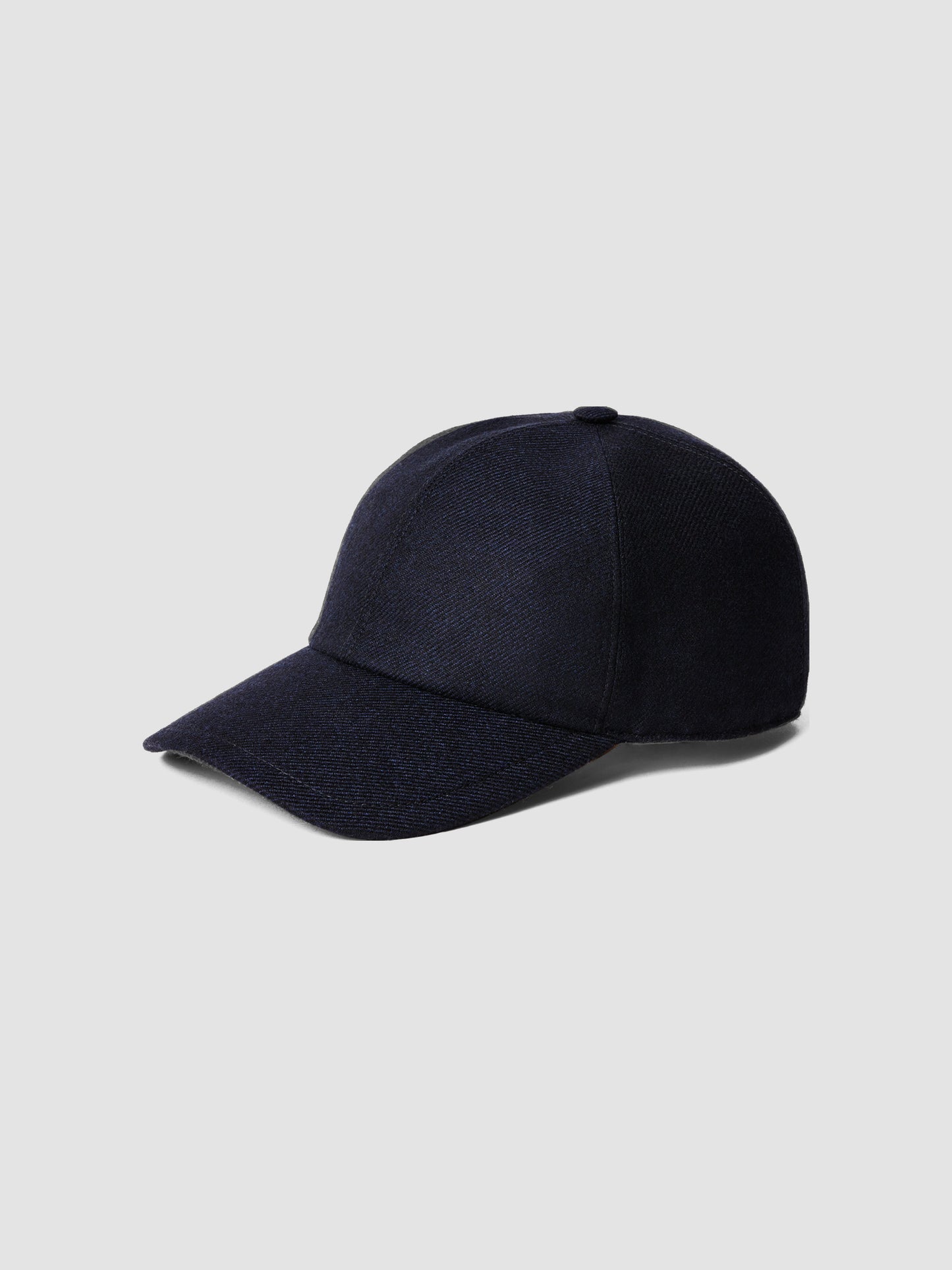 Wool Cashmere Blend Cap Navy Product Image