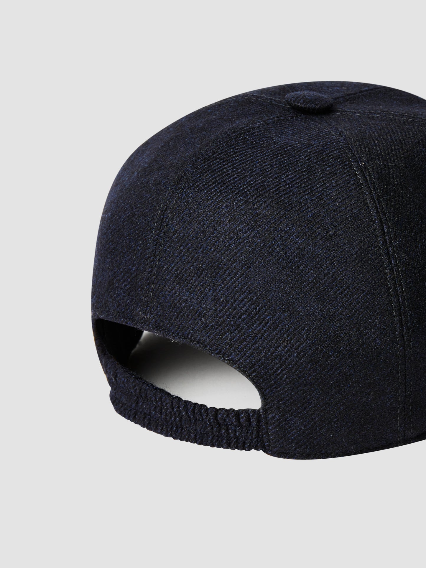Wool Cashmere Blend Cap Navy Product Image
