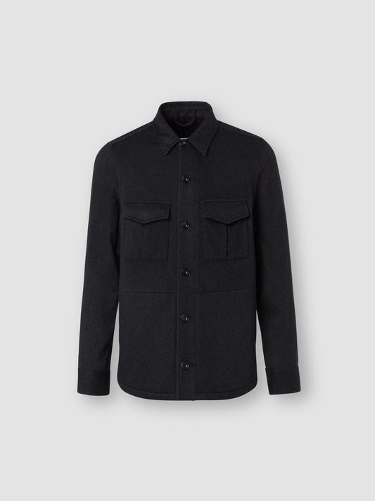 Cashmere Overshirt Charcoal Product Image