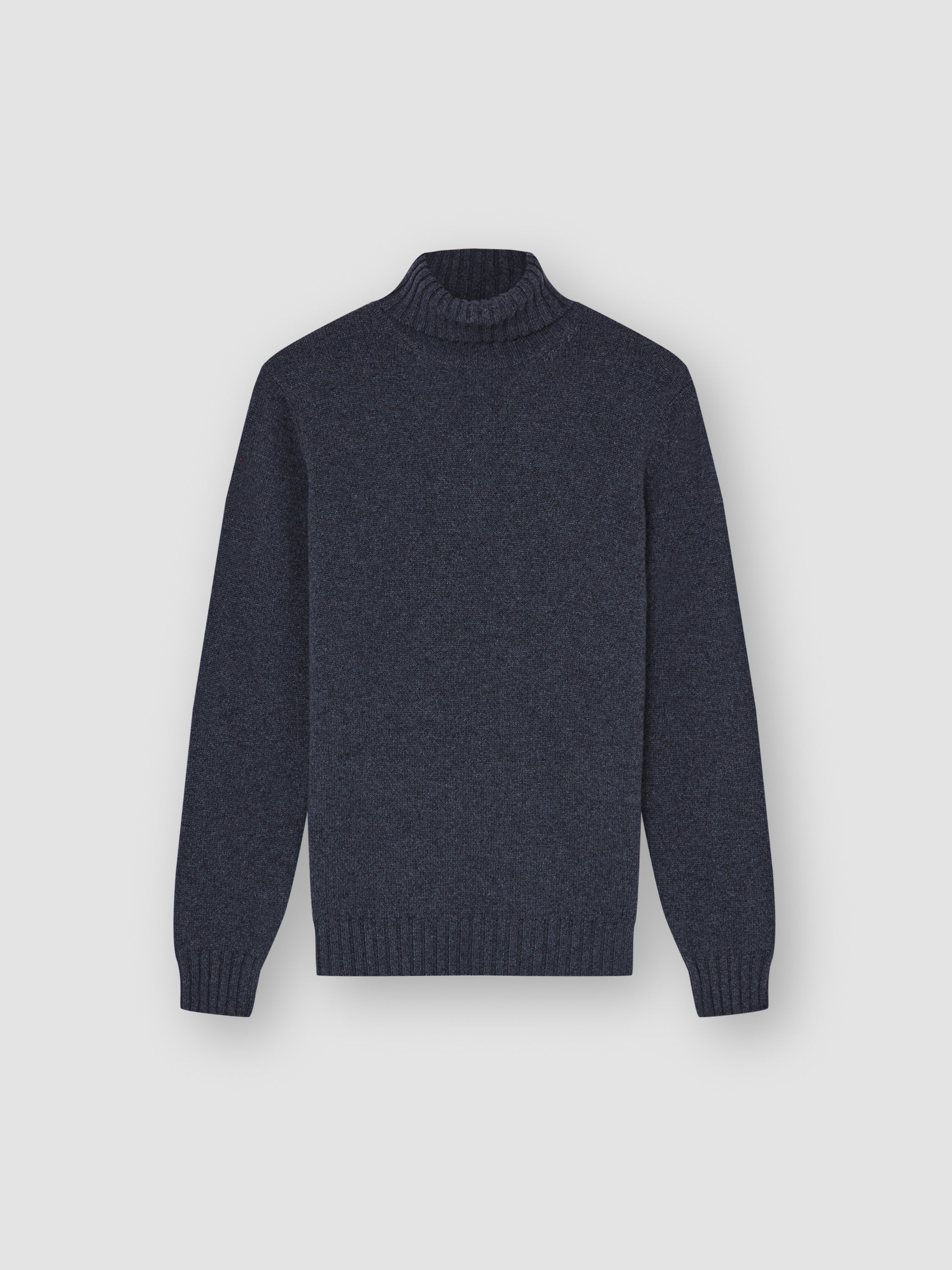 Cashmere Roll neck Sweater Steel Grey Product Image