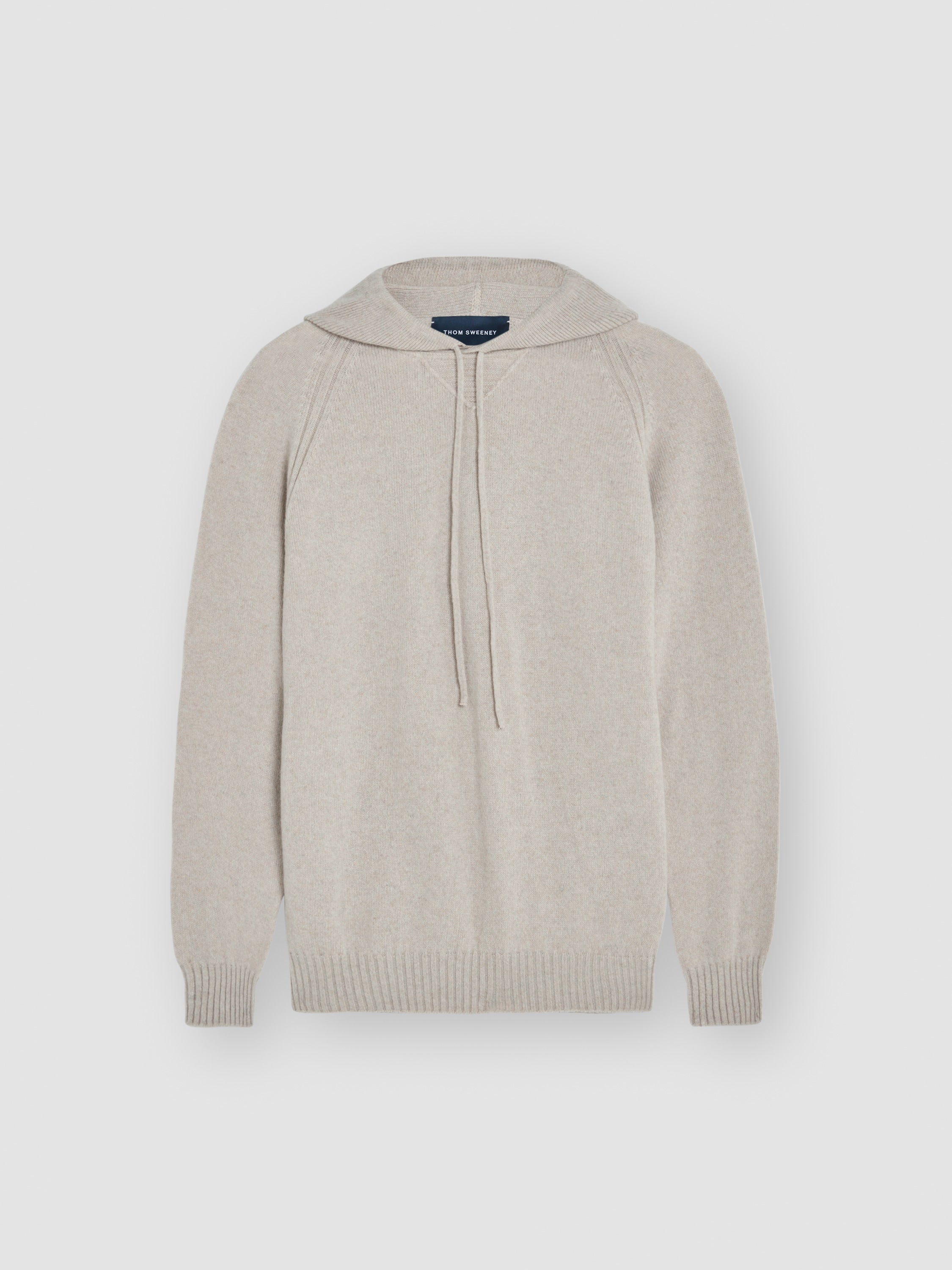 Cashmere Pullover Hoodie Beige Product Image