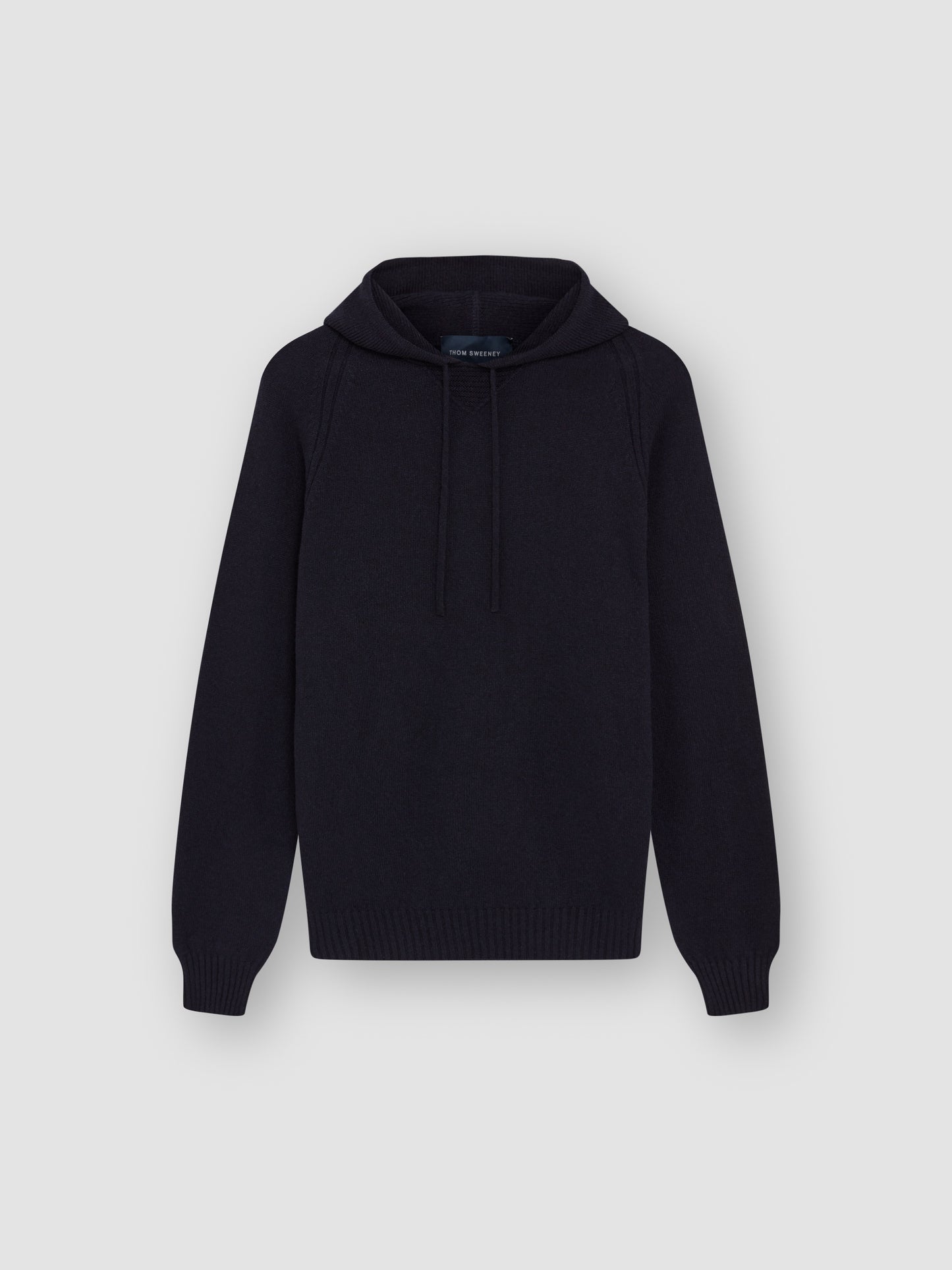 Cashmere Pullover Hoodie Navy Product Image