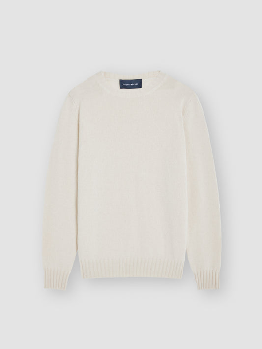 Cashmere Crew Neck Sweater Off-White Product Image
